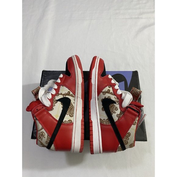 Pre-Owned Mens Size 7.5 Light Bone Nike SB Dunk Mid Linoleum Skateboarding Shoes main image 5